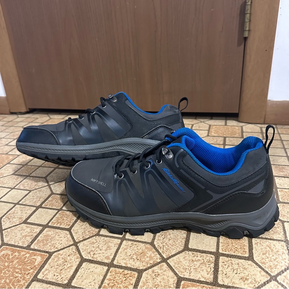 Eddie Bauer Highland Low‎ Waterproof Hiking Shoes Men’s Size 8 M Grey And Blue - Picture 3 of 7